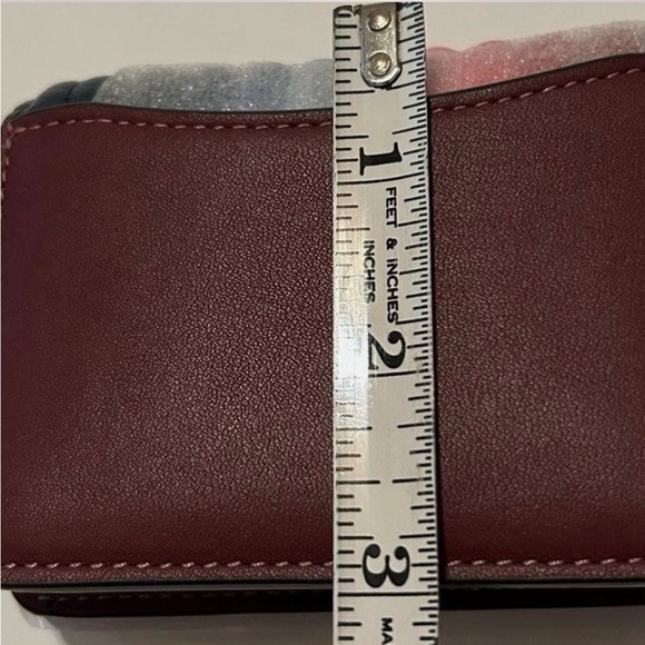 Coach Leather Striped Mini Multicolor Crossbody Wallet/Bag NWOT - Picture 5 of 6